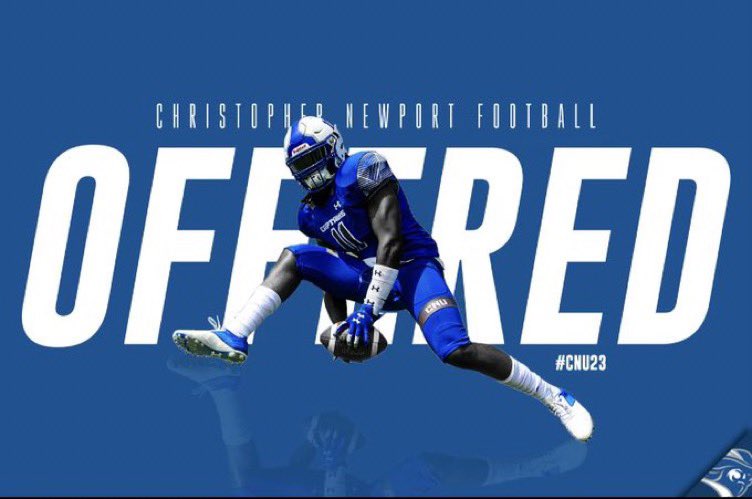 JoshuaGooding05's tweet photo. Blessed to receive an offer from CNU  football!! @runthetriple @cnu_football @Recruit_GAFB https://t.co/yzGfgdKJnW