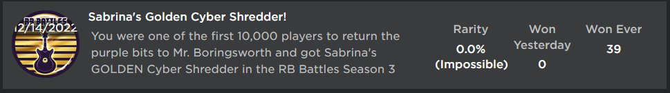 00Layton's tweet image. Good luck to everyone getting Sabrina&apos;s Cyber Shredder