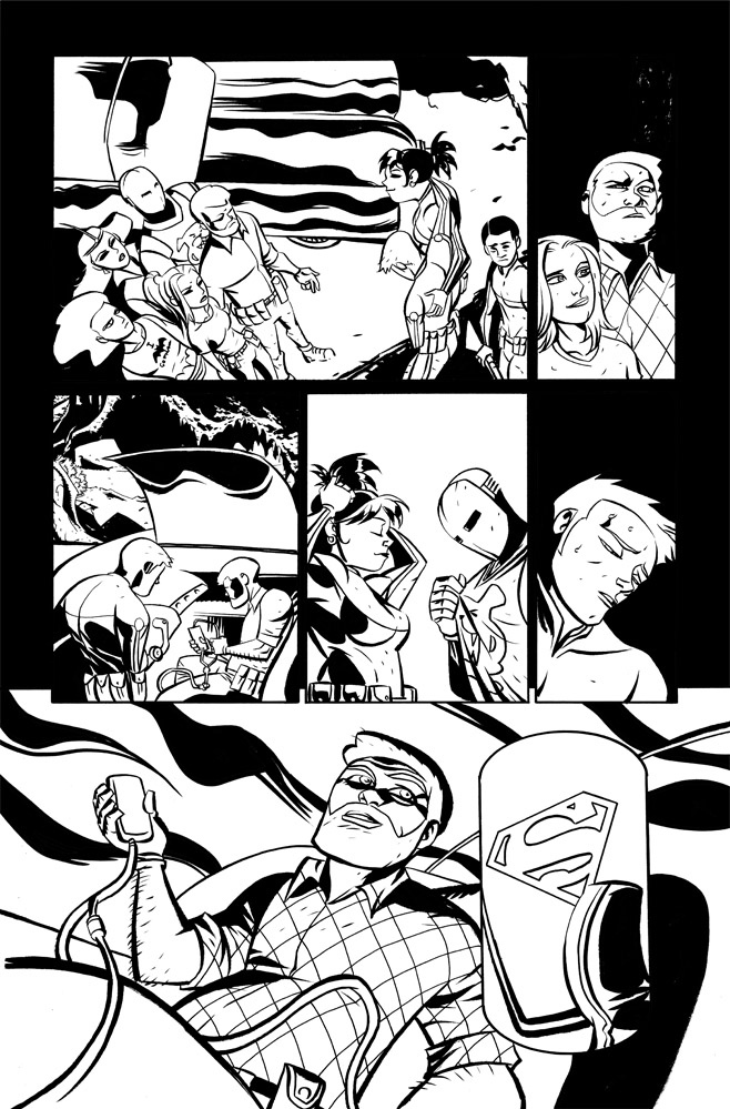 Oeming's tweet photo. #CaveCarson has #superman phone number... sort of @DCcomics https://t.co/OkuDglIjJT