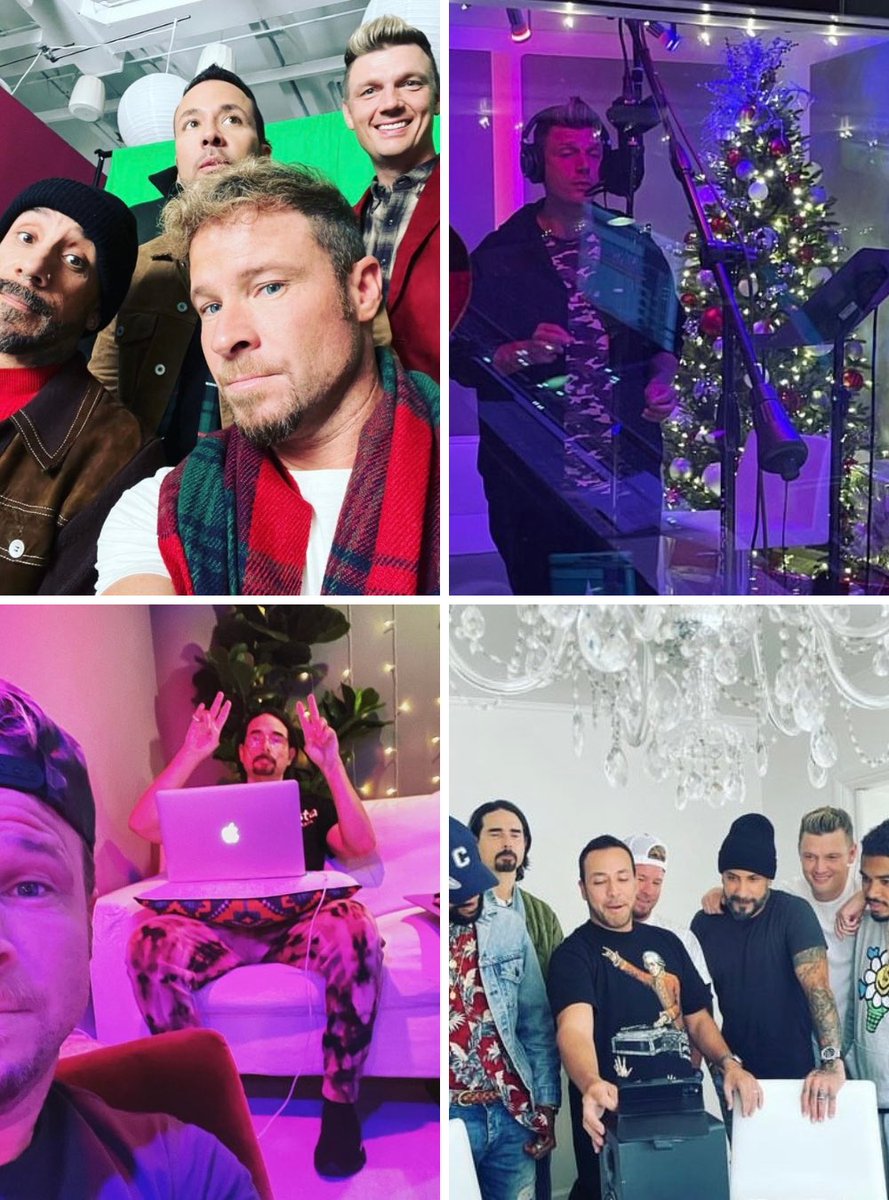 naomi_noel_'s tweet photo. Throwback to some behind the scenes from the making/promo of #AVeryBackstreetChristmas
What’s your favorite cover and what’s your favorite original off the album? 🎄
Mine are “Oh Holy Night” and “Happy Days” #24HoursofBSB #BSBTogether https://t.co/MMlEOh2N0P