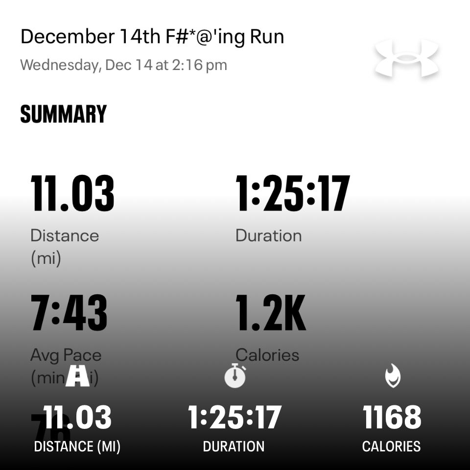 WmKeithBell's tweet photo. I often half-joke about how I hate running, but today was no joke. I hated the idea of even going out. Got halfway down the block &amp; thought about turning around and going home. This went on about every 5 to 10 minutes until the end of my run.
I F#*@’ing HATE running (sometimes)!! https://t.co/3X9M2oQeEk