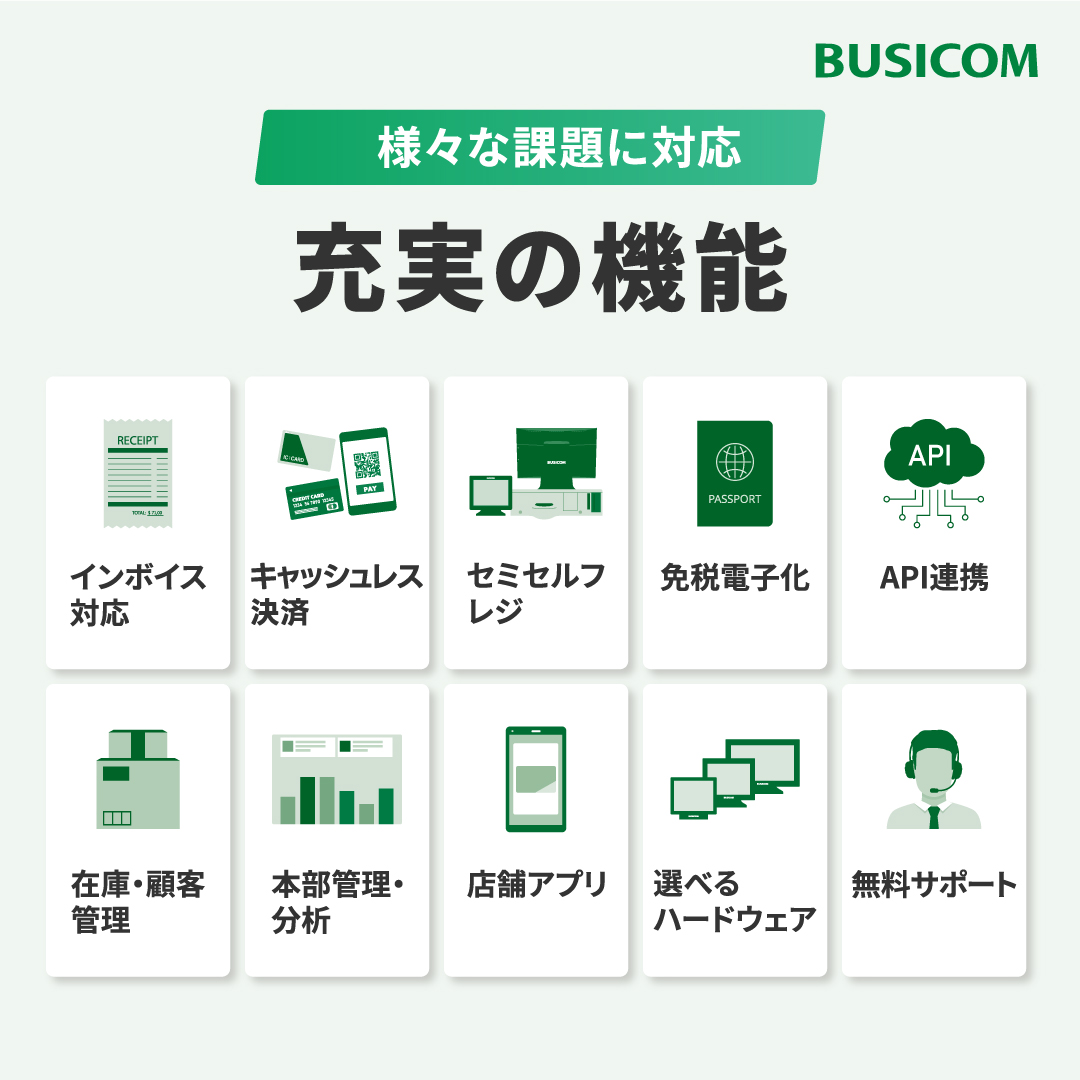 busicom_jp's tweet photo. BCPOS Ver.9登場!
「#BCPOS」はお店の効率化が図れる #POSレジ ソフトです。今回のバージョンでは、2023年10月から始まる #インボイス制度 に向けた機能強化などをしています。
◆#インボイス 機能を強化
・レシートの消費税額表記を税込へ
・適格返還請求書の出力……他 https://t.co/zc9GOG3Tr3