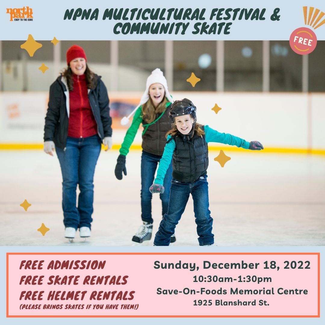 Who's ready to skate?!

We're beyond excited to be able to offer free skating at the Multicultural Festival next weekend. Grab your cozy clothes and join us for some laps around the ice!

Free Admission, Helmet &amp; Skate rentals! ( please bring skates if you have them ☺️ )