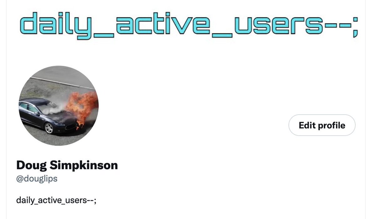 Find me elsewhere.

Post:           post.news/douglips
Mastodon: hachyderm.io/@douglips
Facebook:  Almost never but still there somehow