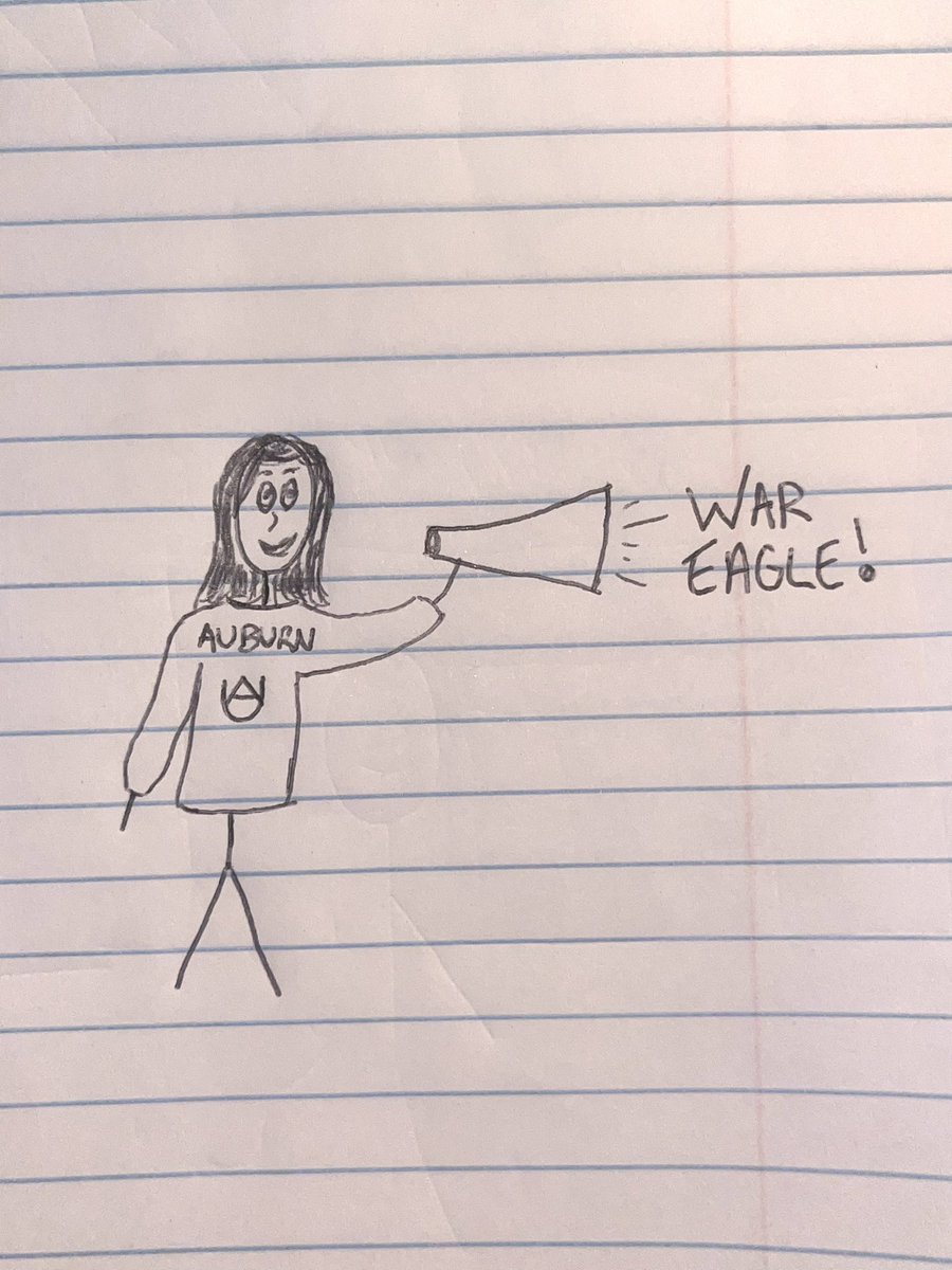 michaelcourant's tweet photo. @Che_Reynolds on gameday and everyday 

#AIart #lensa #StickFigs #auburn https://t.co/Oj5zVZYkIj
