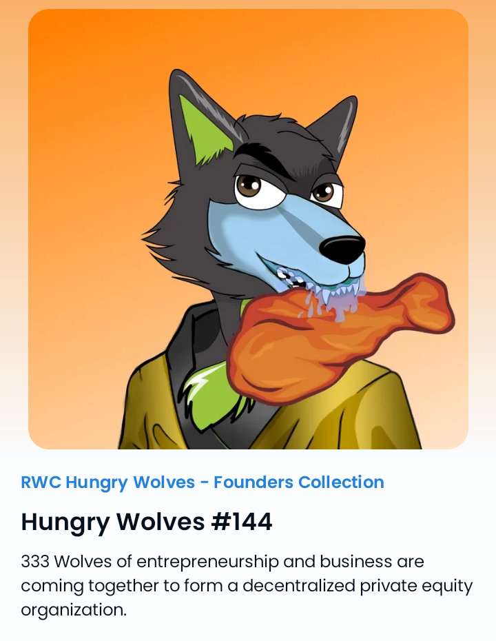 Christopher C. Day (@chrisdayoffical) on Twitter photo 🐺🐫WE ARE GIVING AWAY A HUNGRY WOLF NFT or $50 in Eth to one lucky participant 🎉🐫
1) FOLLOW <a href="/EvolvedCamels/">EVOLV3D CAMELS</a> & @RichWolfClubNFT
2) RT + TAG 3 FRIENDS
3) SET REMINDER FOR SPACES ⬇️
x.com/i/spaces/1gqxv…
#NFTs #minting #Ethereum 🐺🐫WE ARE GIVING AWAY A HUNGRY WOLF NFT or $50 in Eth to one lucky participant 🎉🐫
1) FOLLOW <a href="/EvolvedCamels/">EVOLV3D CAMELS</a> & @RichWolfClubNFT
2) RT + TAG 3 FRIENDS
3) SET REMINDER FOR SPACES ⬇️
x.com/i/spaces/1gqxv…
#NFTs #minting #Ethereum