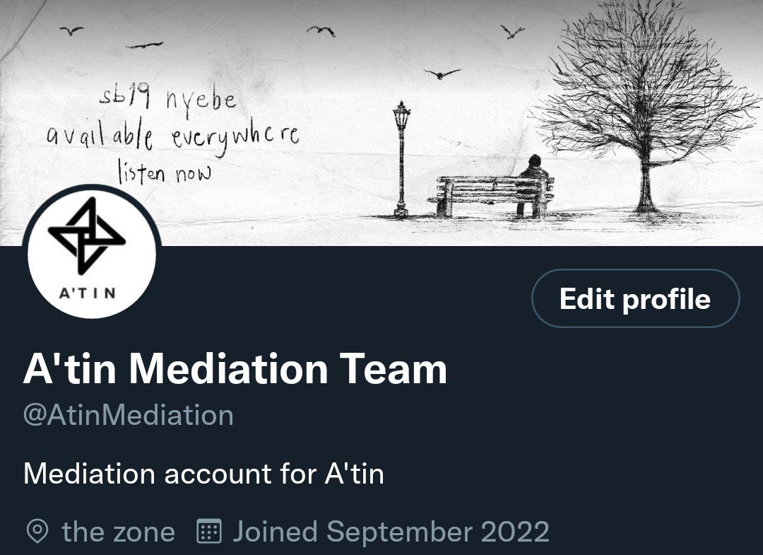 Hi A'tin!

We are happy to introduce our Team: A'tin Mediation 

We will cater to your buying, reselling, swapping and mediating needs, all for FREE.

Feel free to DM us.

Happy to serve.

#SB19 <a href="/SB19Official/">SB19 Official</a>