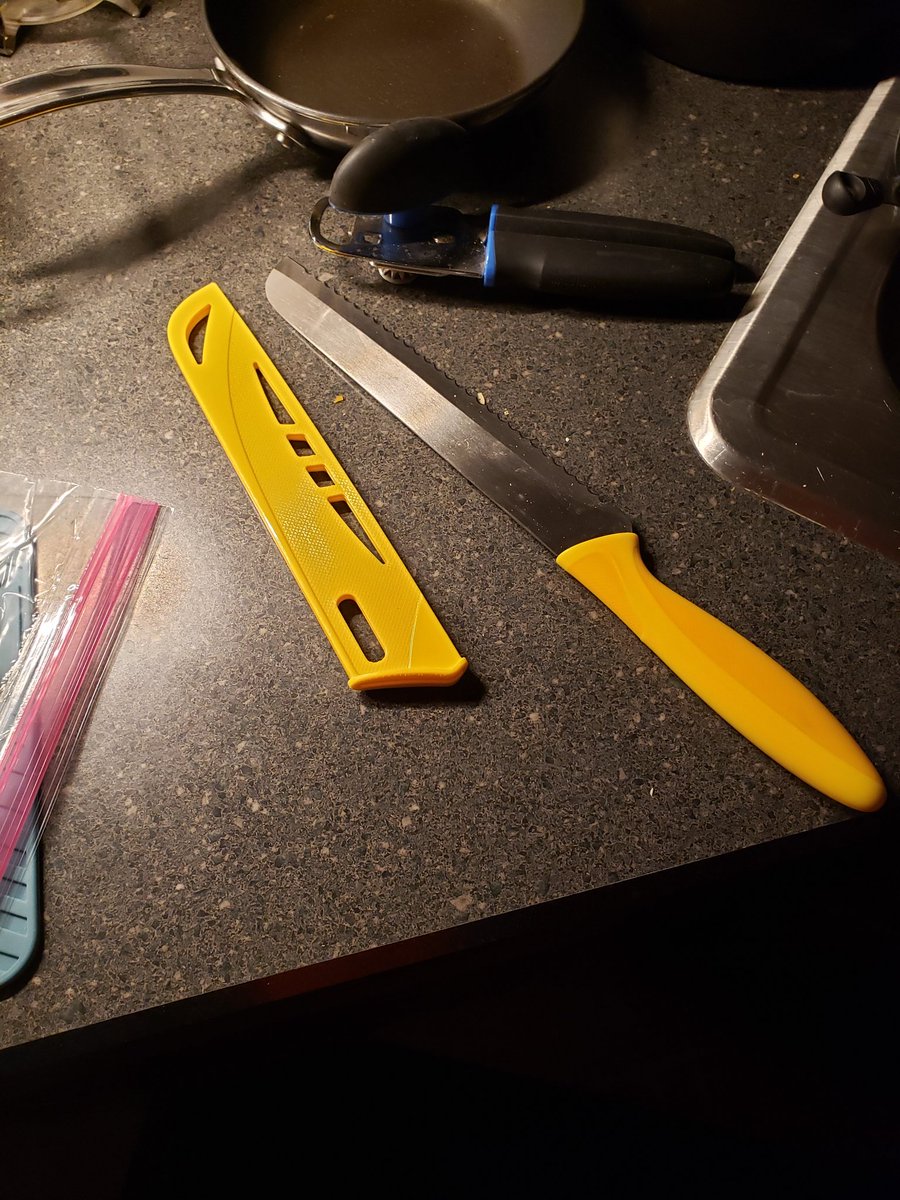 Boyfriend is teasing me because I make Kabuki noises when I hold the bread knife at my hip and pull it out of its sheath like a katana.