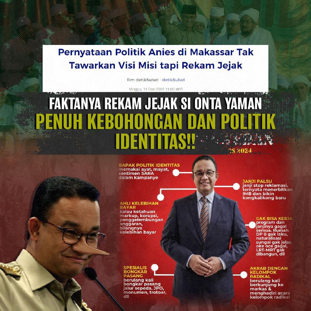 Goblok urus Jakarta tdk bisa mimpi pimpin negeri
#HTIFPIDukungAnies
#AniesDidukungKHILAFAH
#AniesNasdemOut 
#TenggelamkanAniesBaswedan
#TenggelamkanPartaiNasdem
#GoodByeNasdemAnies
#AniesDidukungKoruptor
#AniesPendukungKhilafah
#AniesPendukungOrmasRadikal
#PribumiLebihBerkualitas