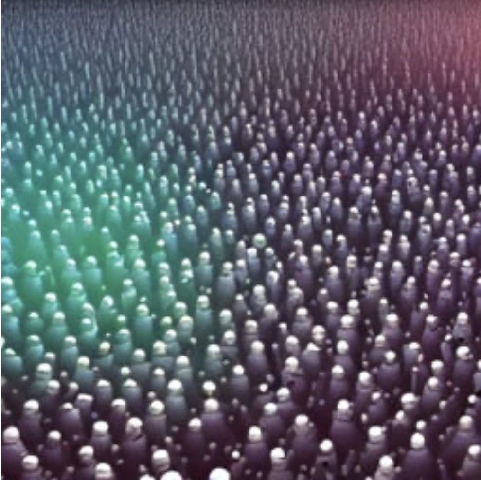 JosshFos1's tweet photo. Well, to celebrate 1.1k I asked an AI to show me what 1.1k people looks like. Uhh kinda cool I guess? 

Anyways thanks everyone 🫡🫡 https://t.co/TWVvnYMRw4