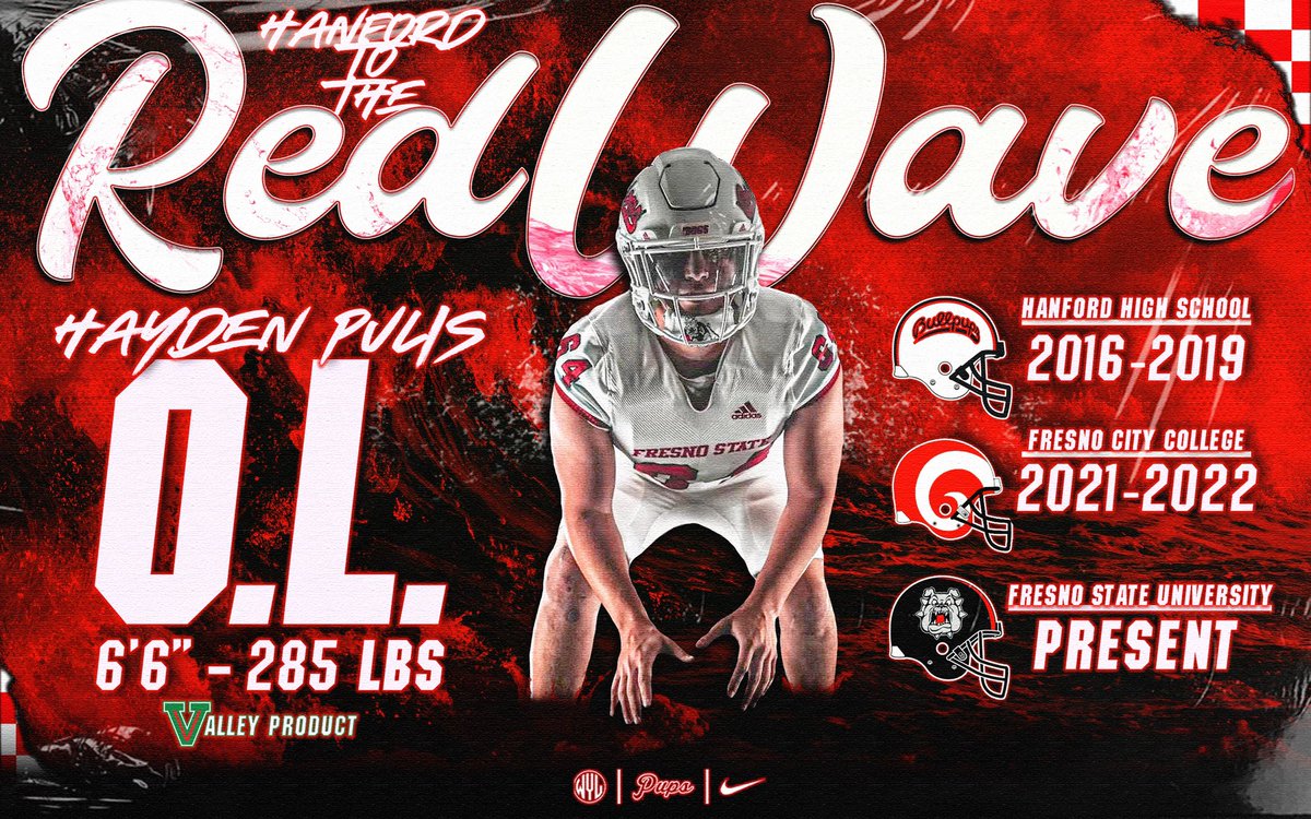 FootballHanford's tweet photo. Congratulations to Bullpup Alum Hayden Pulis on his commitment to Fresno State!

#GoPups🐾 | #GoDogs🐶 https://t.co/S0Mjlz0dLa