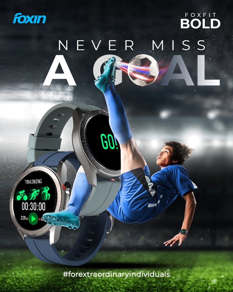 foxinindia's tweet photo. Never misss a Goal 🏃🏃with Foxin #Bold smartwatch
#smartwatch #callingwatch #bluetoothcallingsmartwatch #extraordinaryindividuals #WorldCup2022 #goals #giftforhim #stylishwatchesformen https://t.co/4We3D99L2E