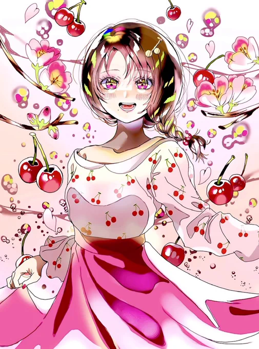 #私の愛する春夏秋冬一年の間に描いた春夏秋冬です 