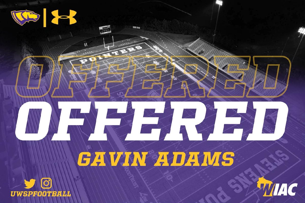 After a great visit yesterday with <a href="/CoachVenne/">Coach Venne</a> I am excited to announce that I have received an offer to continue my academic and athletic career at UW Stevens-Point! #RollDawgs
<a href="/coach_lacombe/">Trenton LaCombe</a> <a href="/coach_bocanegra/">Coach Bocanegra</a>  <a href="/UWSPFootball/">UWSP Football</a>