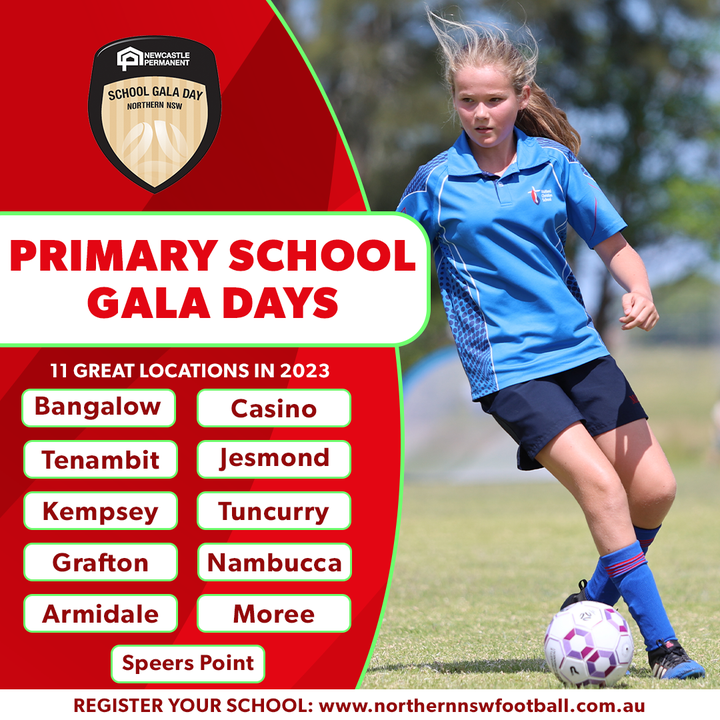 NNSWF's tweet photo. The Newcastle Permanent Primary School Gala Days are back in February and March 2023 with locations across northern NSW. 

Australia’s campaign at the Men’s World Cup and an upcoming Women’s World Cup o...
https://t.co/9gpcbg6BDy https://t.co/rmweFrVPNF