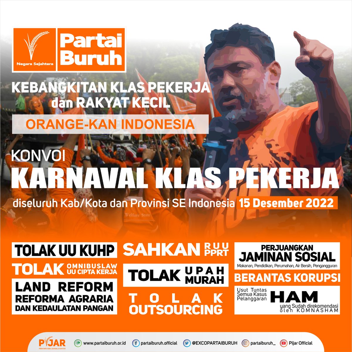 tgrus2's tweet photo. We are the working class...👊💪
@EXCOPARTAIBURUH 
@FSPMI_KSPI 
@fspmi_cilegon 
@official_pijar 
@MPerdjoeangan https://t.co/nDhil1zzWW