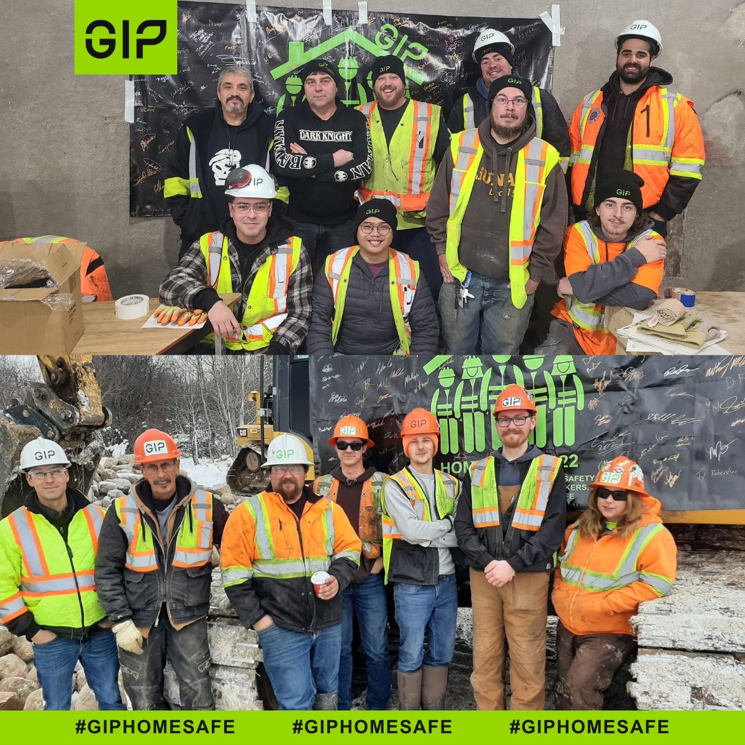 GIP_social's tweet photo. We've entered the final wk of #GIPHomeSafe campaign w/ just a couple of days left, to date we’ve completed 90+ standdowns across Canada & the msg remains strong. This campaign is all about our industry & the need for change no matter what work you do everyone deserves #homesafe https://t.co/zlfYjJOY1a