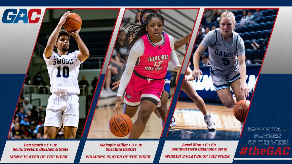 #theGAC MEN’S &amp; WOMEN’S BASKETBALL PLAYERS OF THE WEEK (DECEMBER 12) - greatamericanconference.com/news/2022/12/1…