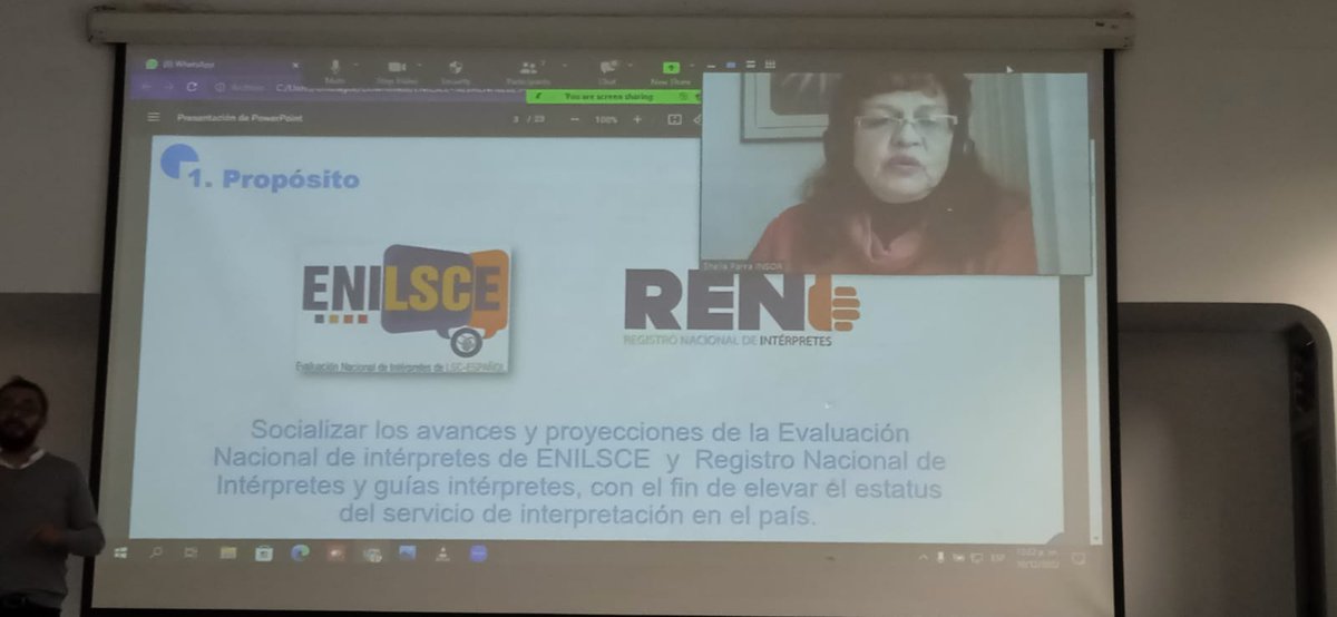 insorcolombia's tweet photo. #HoyTeContamos que Funcionarios del #INSOR, presentaron la ponencia “Avances, logros y proyecciones de la ENILSCE y el RENI", en el Simposio Nacional: Origen, Presente y Desafíos de la interpretación en Colombia, organizado por la Asociación Andina #Tilsan. 🙌 🇨🇴
#IntérpretesLSC https://t.co/EebgYSykiq