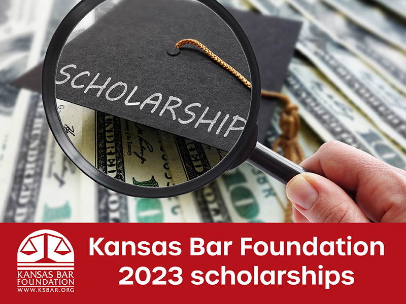 KSBarFoundation's tweet photo. Attention @washburnlawschool and @kulawschool students! Get your applications in now for the Kansas Bar Foundation 2023 scholarships! The deadline is 5 p.m. on Friday, Jan. 6, 2023. https://t.co/7VjqciDgeG https://t.co/aI5UYDkxjS