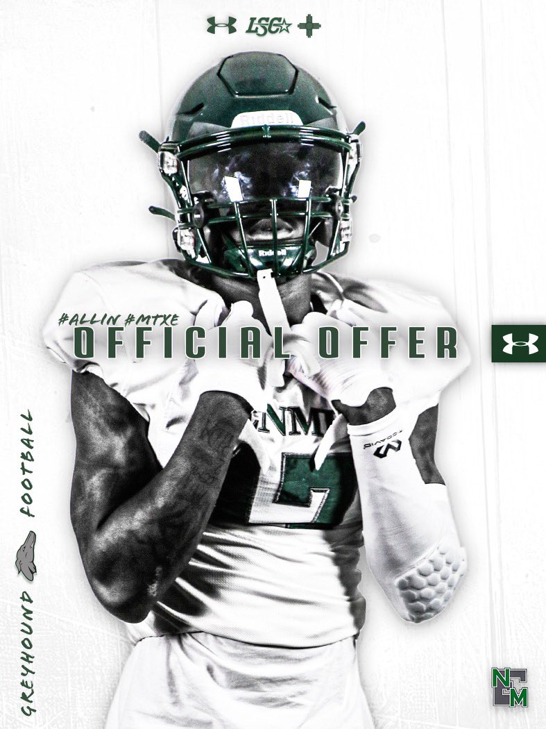 Timpolkjr52's tweet photo. Blessed 🙏🏿 to receive a offer from ENMU!🟢⚪️@CoachLewisENMU @ENMUFootball https://t.co/EiGJvjDCNP