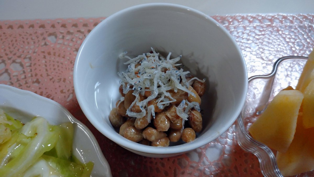 cherry_masaya's tweet photo. #goodmorning #mycooking
#breakfast #friedeggs #๐ณ #natto
#babysardine #friedcabbage #apple
#suimono #tastegood
#ๆใใฏใ #็ฎ็็ผใ #๐ณ๐ณ #ใญใฃใใ็ใ #็ด่ฑ #ใใใ #ๅธใ็ฉ #็พๅณใใ
ใใฏใใใใใใพใ๐
้จใ ใๅคใฏ็ฎ้ป ๅๅทใธ๏ฝ https://t.co/eM4FZGJGbH