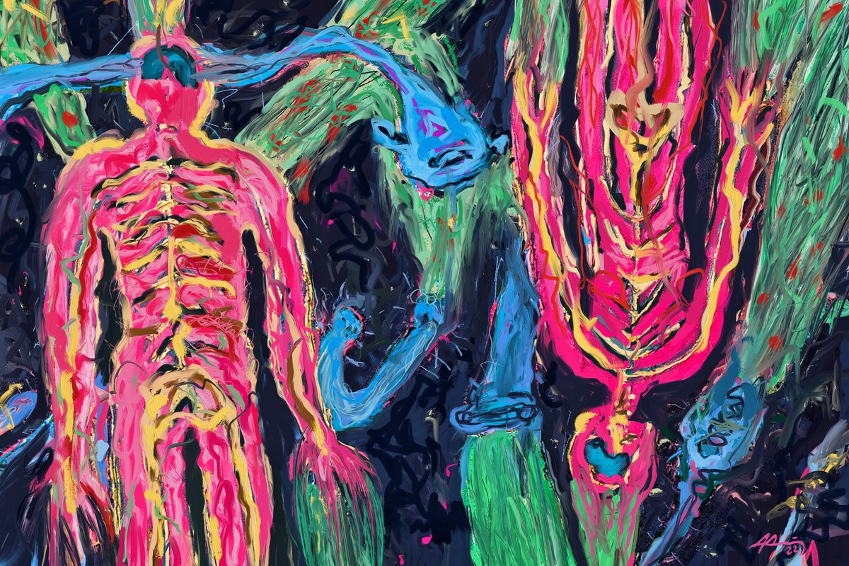 New #NFTdrop from new #NFTCollection 

"Anatomies and connectors number 2"

oil on canvas / digitally retouched

50 Ed  /  2 #tez 

🔥unsold editions will be burned SOON 

objkt.com/asset/KT1Fgx9V…

#NFTCommunity #NFTProject #nftart #NFTartist #tezoscommunity #VisualArt #CleanNFT