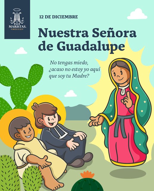 ✨✨Cinco siglos atrás, la imagen de Nuestra Señora de Guadalupe se mostró para llegar al corazón de millones de personas, quienes encontramos en ella el cobijo de una Madre que nos abriga con amor y esperanza. 🙏🙏🙏