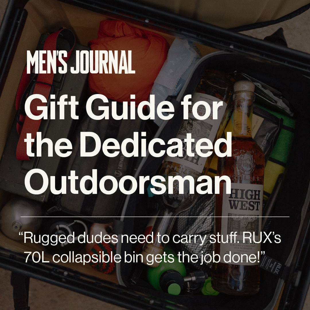 The RUX 70L featured in @mensjournal's "Gift Guide forthe Dedicated Outdoorsman"

"Rugged dudes need to carry stuff. Sometimes that stuff is firewood. Sometimes it’s beer. RUX’s 70L collapsible bin gets the job done"

mensjournal.com/gear/gift-guid…

#ruxlife #99waystorux #mensjournal
