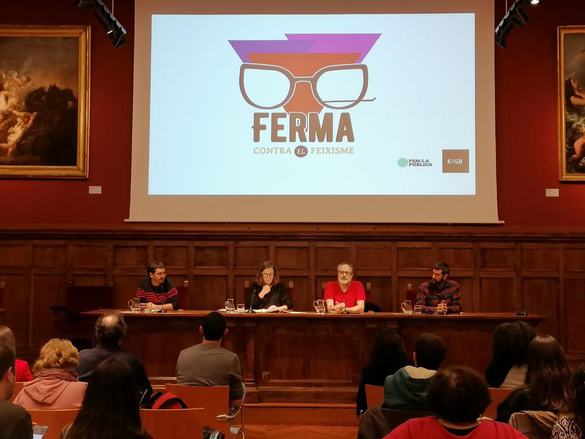 Avui acte antifeixista organitzat per <a href="/GSEulalia/">Ferma contra el feixisme</a> amb <a href="/aramateix/">Eulàlia Reguant Cura</a>, <a href="/antoniobanos_/">Antonio Baños</a> i <a href="/jordiborras/">Jordi Borràs</a>.

L’extrema dreta promou l’antipolítica i l’única resposta és més política i més carrer.