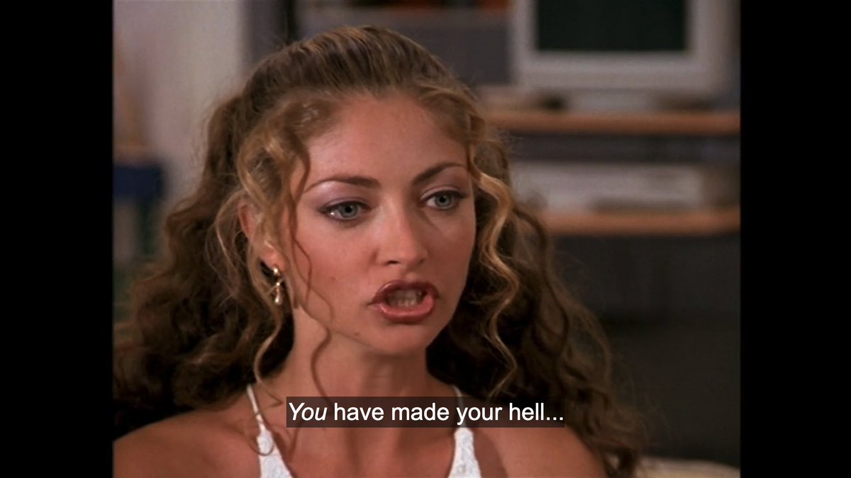 jordanstout's tweet photo. Seems we've seen the last of Dylan McKay, but not before Rebecca Gayheart came and left as his doomed newlywed bride. The pair moved through a ridiculous arc that saw her shot dead as he rode off into the sunset w/ a cat strapped to the back of his motorcycle. https://t.co/Km9vwW5ule