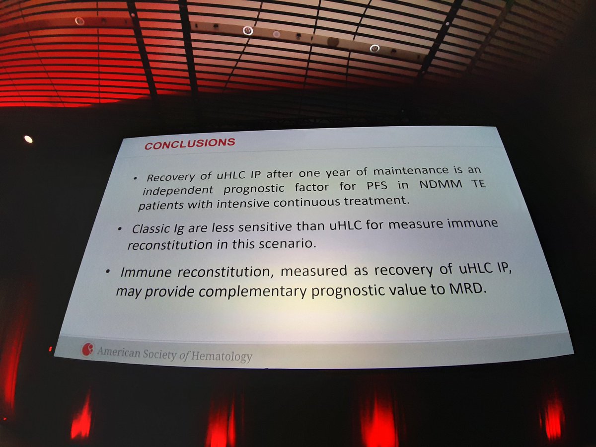 BrunoPaiva_UNAV's tweet photo. Congratulations @SunilLakhwani9 for the 2 oral abstracts at #ASH22
Importance of looking at uninvolved immunoglobulins to define immune recovery and improve prediction of outcomes beyond MRD. In this era of single cell sequencing, simple methods remain informative
@_pethema #mmsm https://t.co/DSjoekXENq