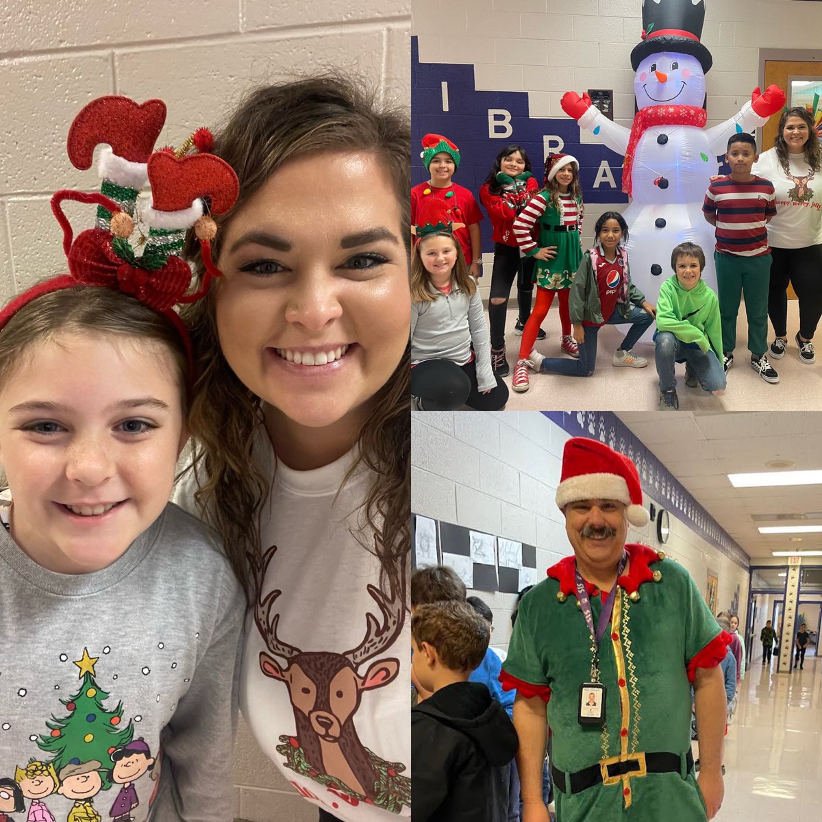 Red, Green and ELF day was a bright and cheery way to kick off SPIRIT WEEK! Join us tomorrow for Holiday Hat day! #redgreenelf #bemerry #SISspiritweek