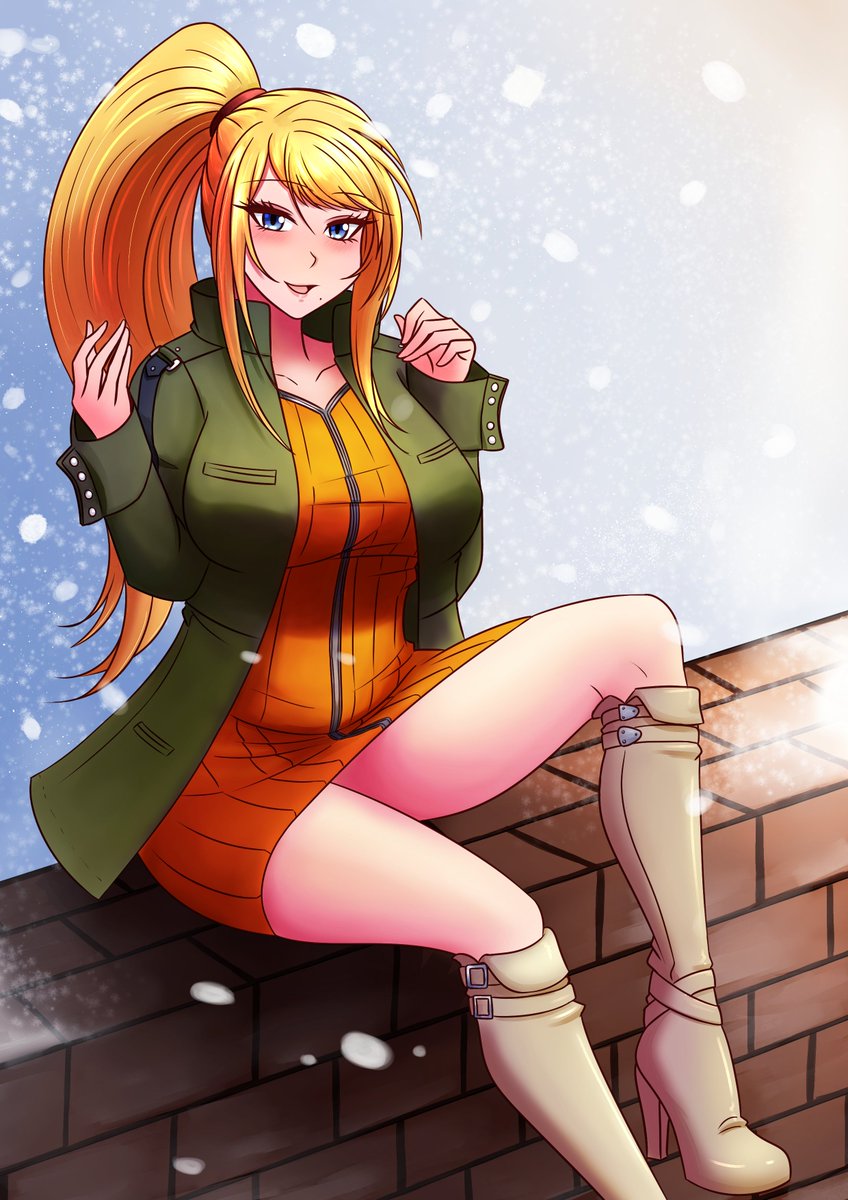 Samus Aran dress for a winter date