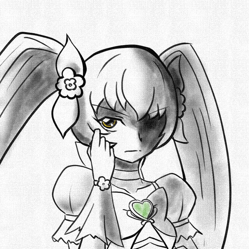 キュアサンシャイン ,明堂院いつき 「#お前らプリキュアの最初の推し誰だよキュアサンシャインリアタイで初めて見たプリキ」|Dboy@カトリーヌ画集25%のイラスト