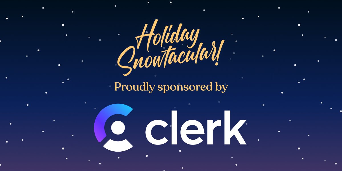 During Friday's Holiday Snowtacular our amazing sponsors will match donations to <a href="/MSF_USA/">Doctors w/o Borders</a>!

<a href="/clerk/"></a> gives you more than just a "sign-in box". You get a complete set of User Management UIs and APIs, including a powerful Admin Dashboard