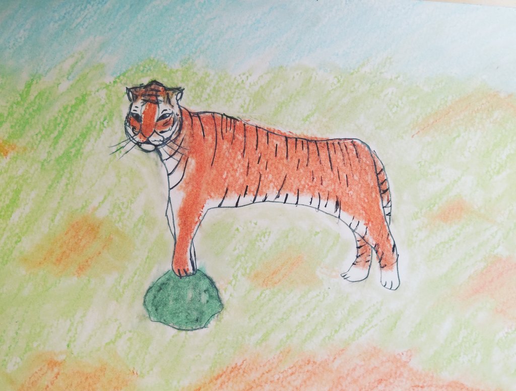 うろ覚えで描いたトラの絵 日本一のうろ覚え虎コレクターになった」2020年1月30日の日記｜品田遊