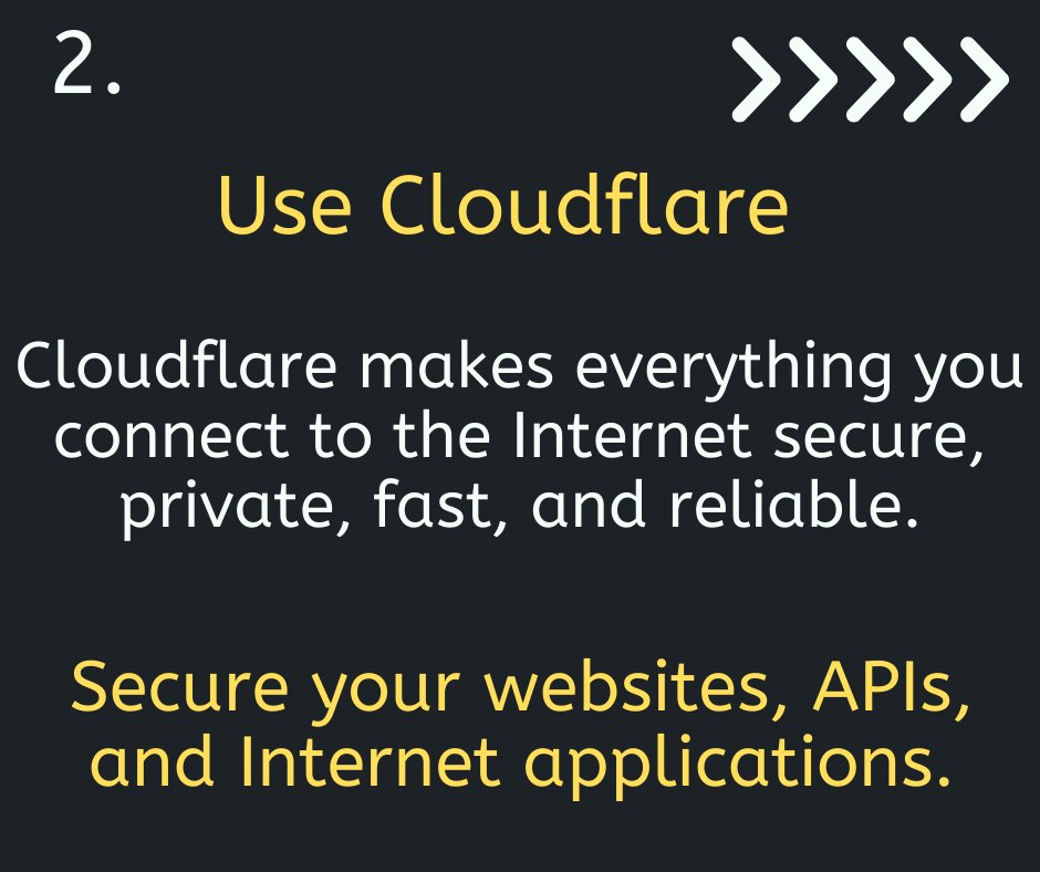 AbdullahAlNoman's tweet image. 🟩 𝗛𝗼𝘄 𝘁𝗼 𝗦𝗲𝗰𝘂𝗿𝗲 𝗺𝘆 𝗪𝗲𝗯𝘀𝗶𝘁𝗲 𝗯𝘆 𝗺𝘆𝗦𝗲𝗹𝗳 ❓

👉 Use Cloud Hosting
👉 Use Cloudflare
👉 Change Your CMS Default Settings
👉 Keep Software And Plugins Up-To-Date

#WebsiteSecurity #Cloudflare #FreelanceWebDeveloper #Website
