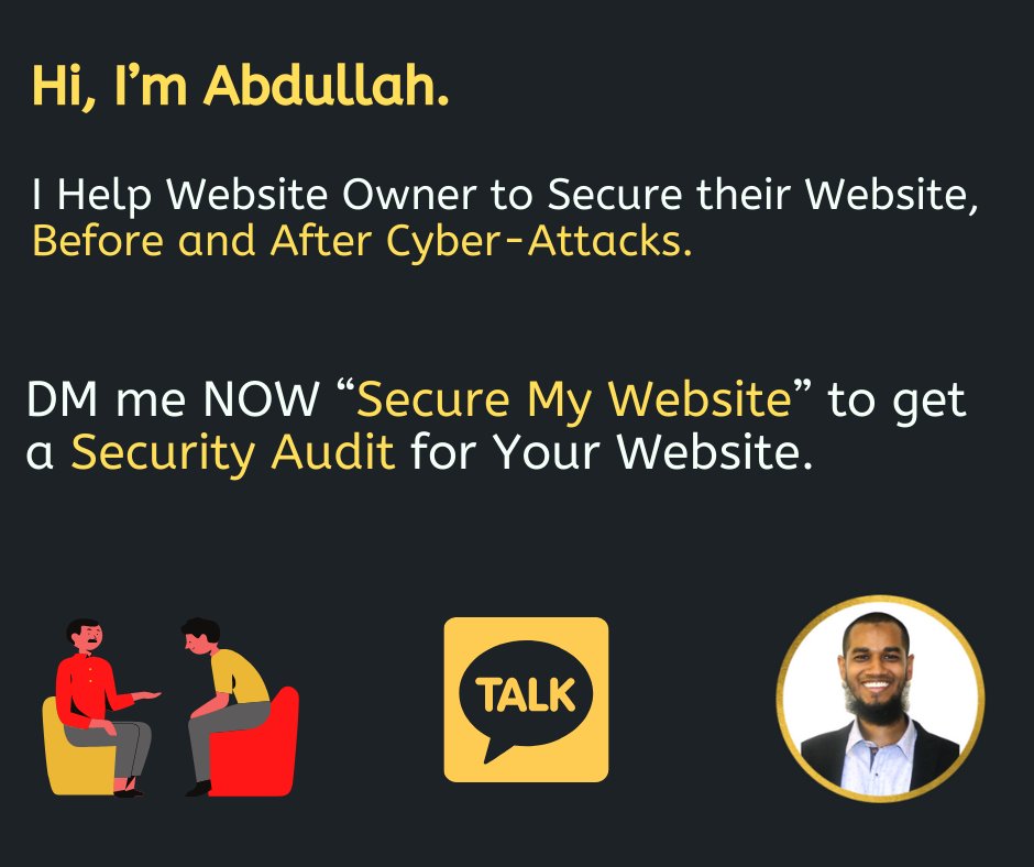 AbdullahAlNoman's tweet image. 🟩 𝗛𝗼𝘄 𝘁𝗼 𝗦𝗲𝗰𝘂𝗿𝗲 𝗺𝘆 𝗪𝗲𝗯𝘀𝗶𝘁𝗲 𝗯𝘆 𝗺𝘆𝗦𝗲𝗹𝗳 ❓

👉 Use Cloud Hosting
👉 Use Cloudflare
👉 Change Your CMS Default Settings
👉 Keep Software And Plugins Up-To-Date

#WebsiteSecurity #Cloudflare #FreelanceWebDeveloper #Website