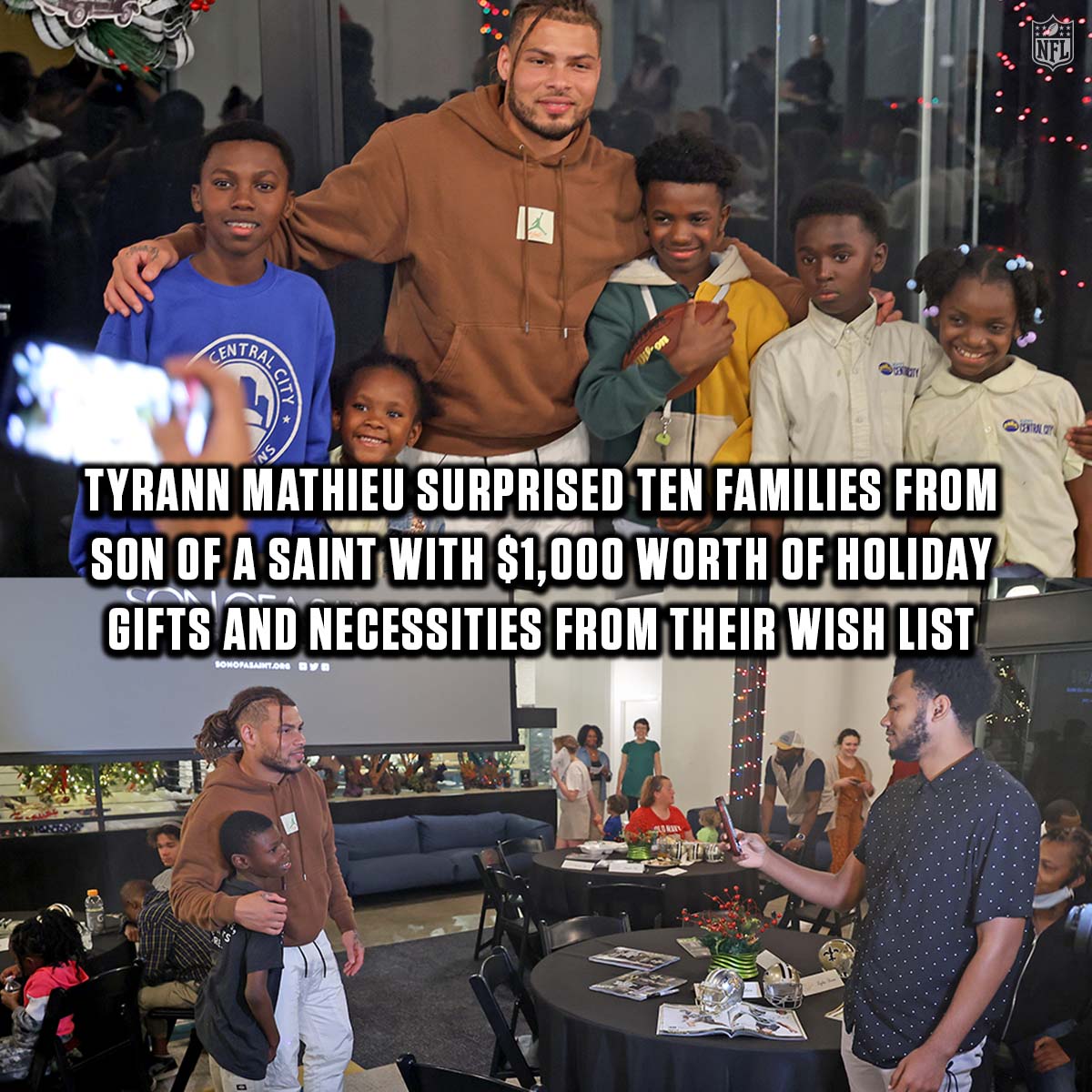 .@Mathieu_Era continues his tradition of holiday giving.🫶 (THREAD ⬇️)