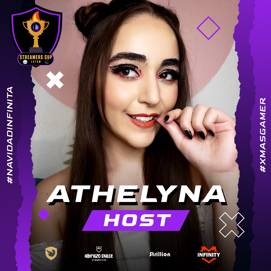 ¡Hoy da inicio la transmisión de esta edición del #StreamersCup2022 🏆! 

Presentando a nuestras queridas hosts que nos acompañaran para estos encuentros. 

🧁 <a href="/Blunaart/">Blunart</a>  
🧁 <a href="/Athelyna_/">AKV Athelyna</a>

#NavidadInfinita #SaludArte #BeThePhoenix #ThrillYourLimits