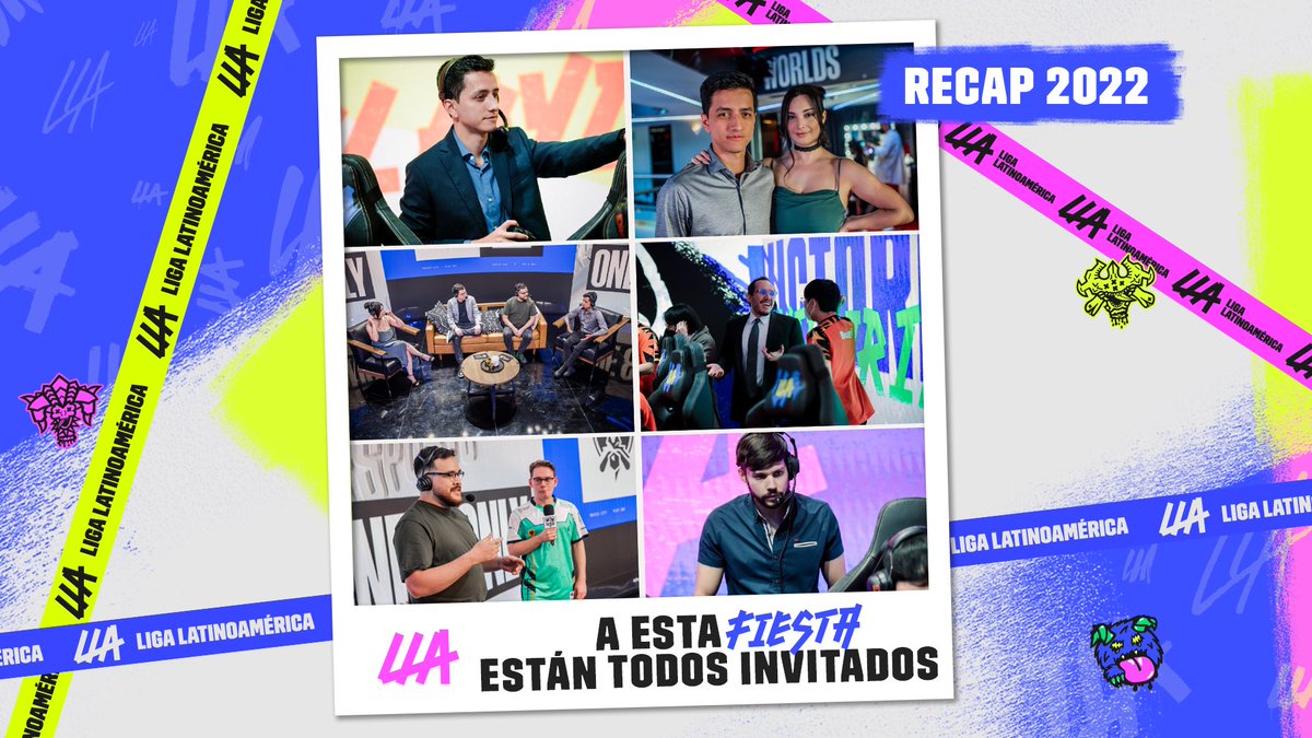 lolesportsla's tweet photo. Hosts y analistas invitados que la sacaron del estadio. ¡Gracias por ser parte del 2022 en nuestras transmisiones para #LLA y #Worlds2022! 

🎙️ @kalipsogamingla 
🎙️ @raytone
🎙️ @yeti_league
🎙️ @CoachDyelol
🎙️ @Eduard0_MC https://t.co/c516QOaj7r