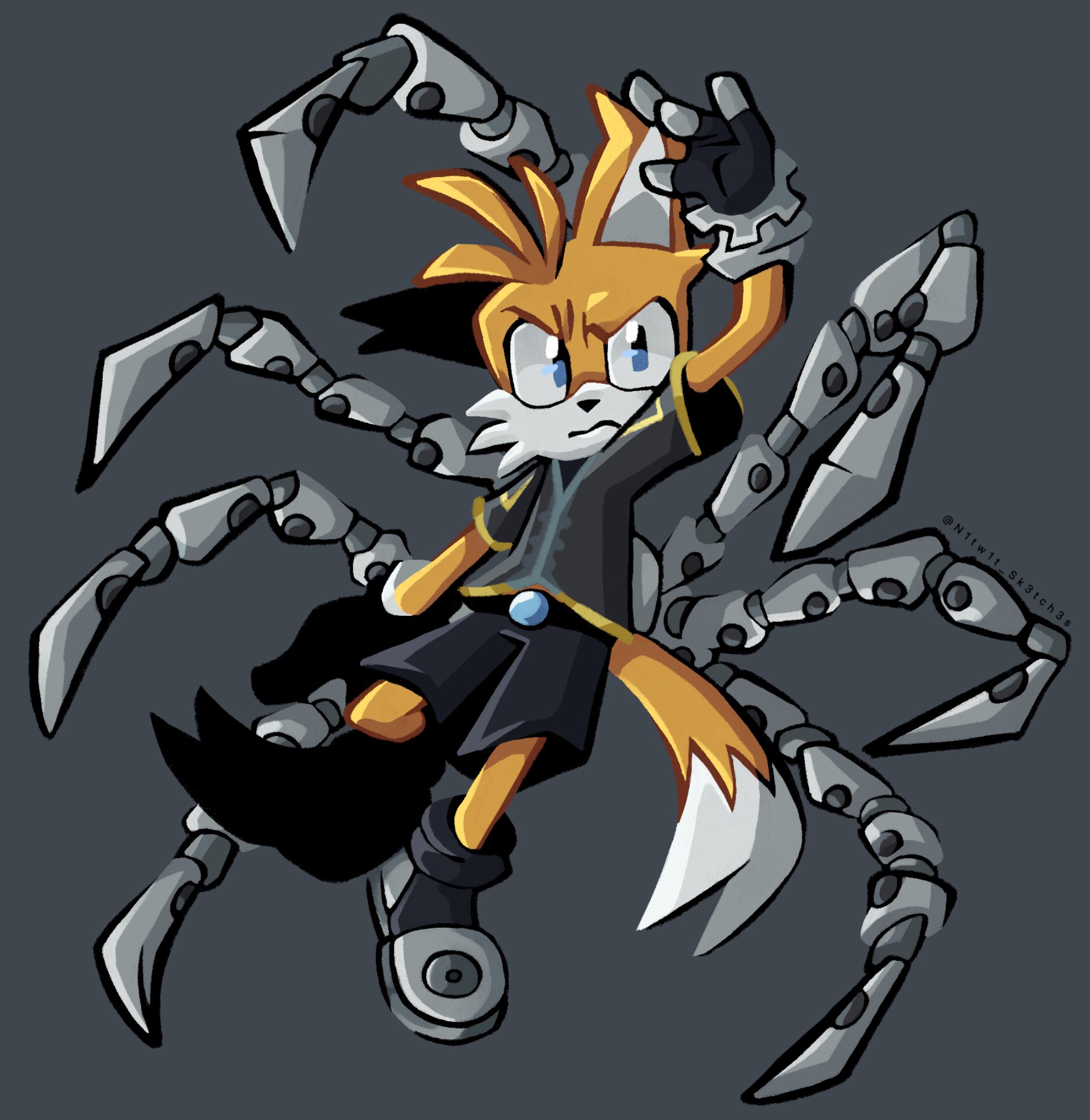 Nine Tails Sonic Prime Artprint 