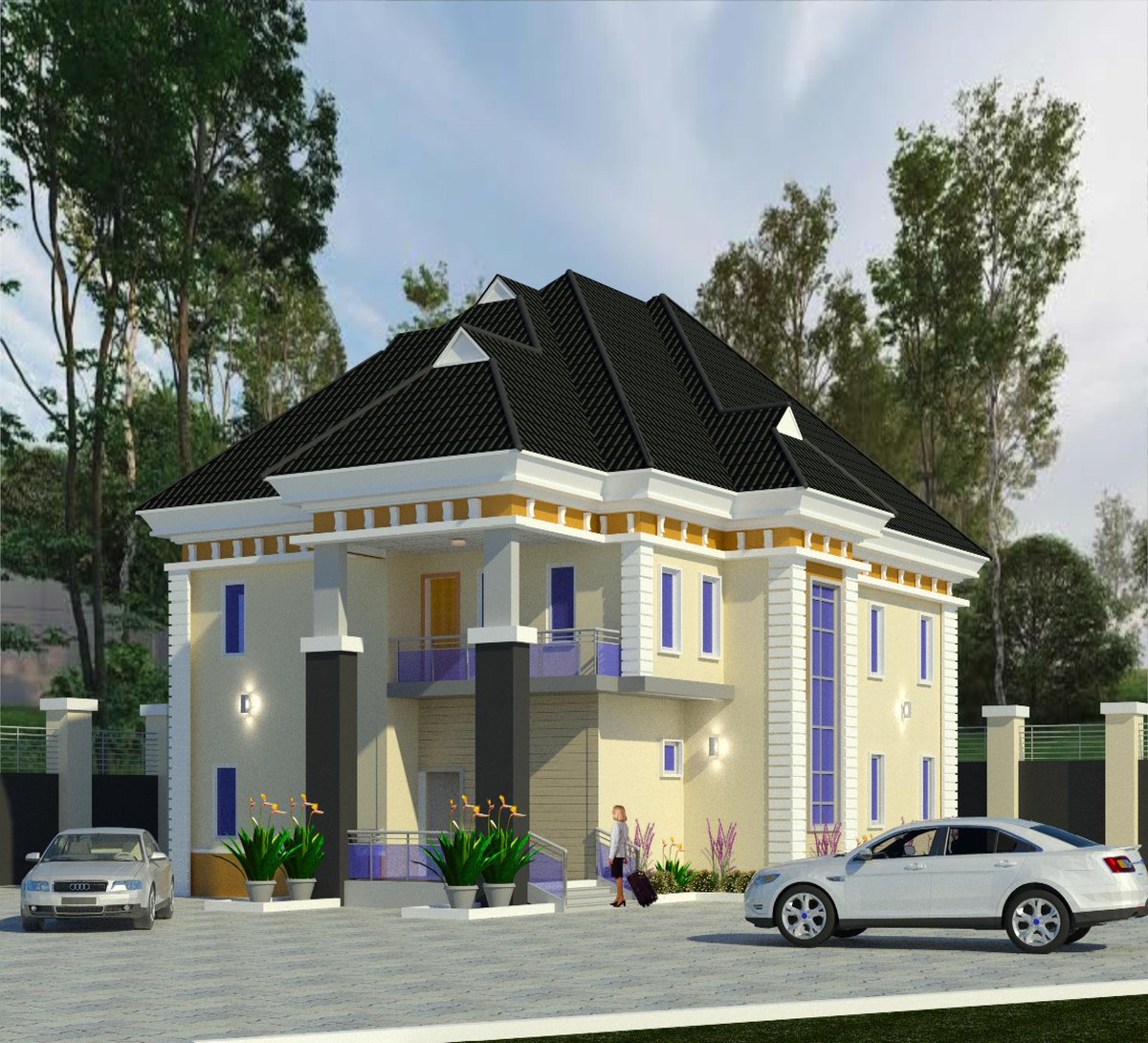 NenceStudio's tweet photo. #NenceStudio
#FourbedroomDuplex
#Habitablehomes
#architect
#TypicalNigeriaStyle https://t.co/jdzLSNga6B