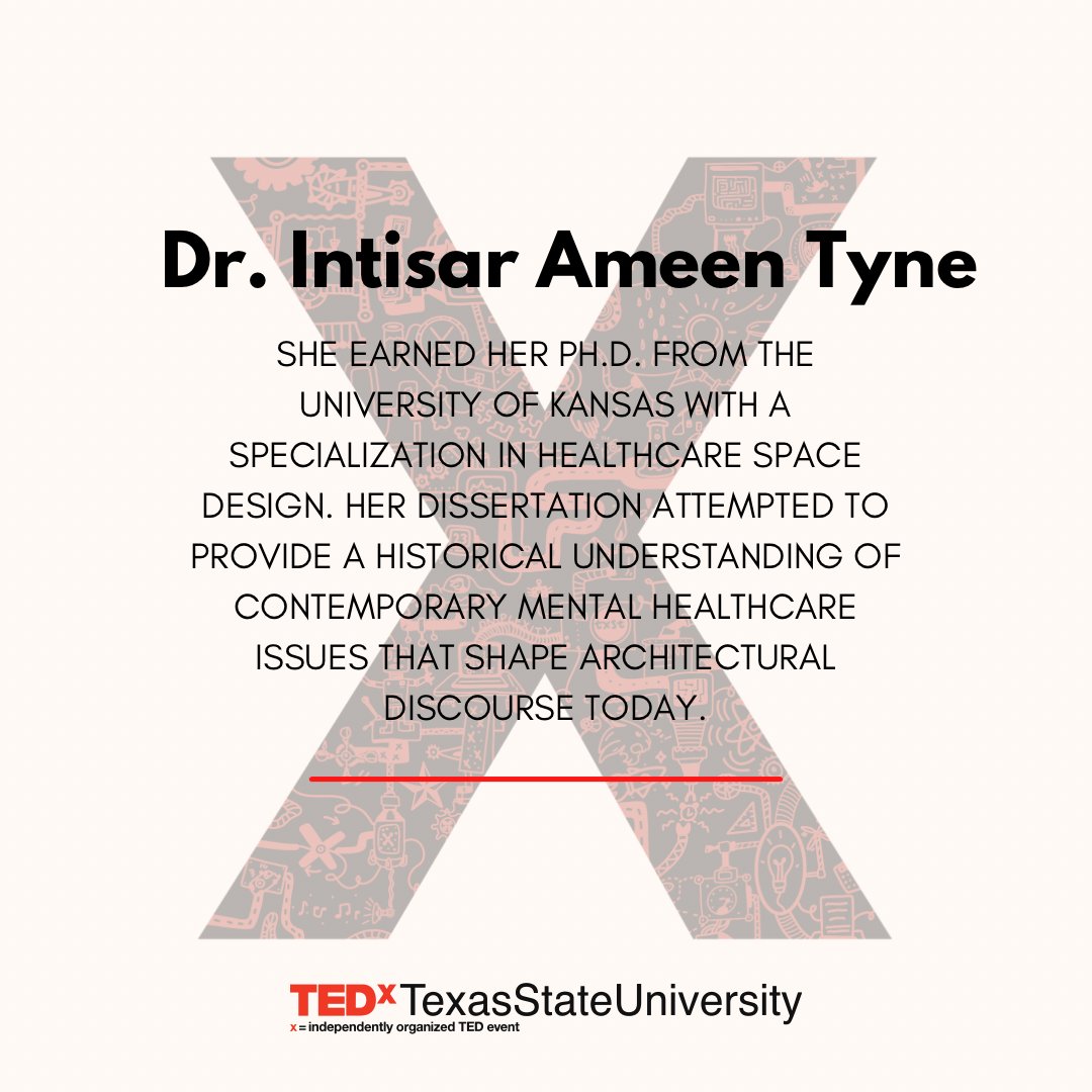 TEDxTxStateU's tweet image. Here’s more on another one of our wonderful speakers for the 2023 event! 

#CompleXstate #TXSTcompleX #TXST #TEDxtalks #txstate