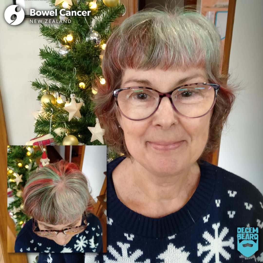 "My Dad had bowel cancer in the late 1990s. Thankfully they got it early and he didn't need further treatment after having a small section of bowel removed. It was a very scary ordeal for him."
Thank you so much for being a #decembeard fundraiser Averil!💜
bowelcancernz.grassrootz.com/decembe.../ave…