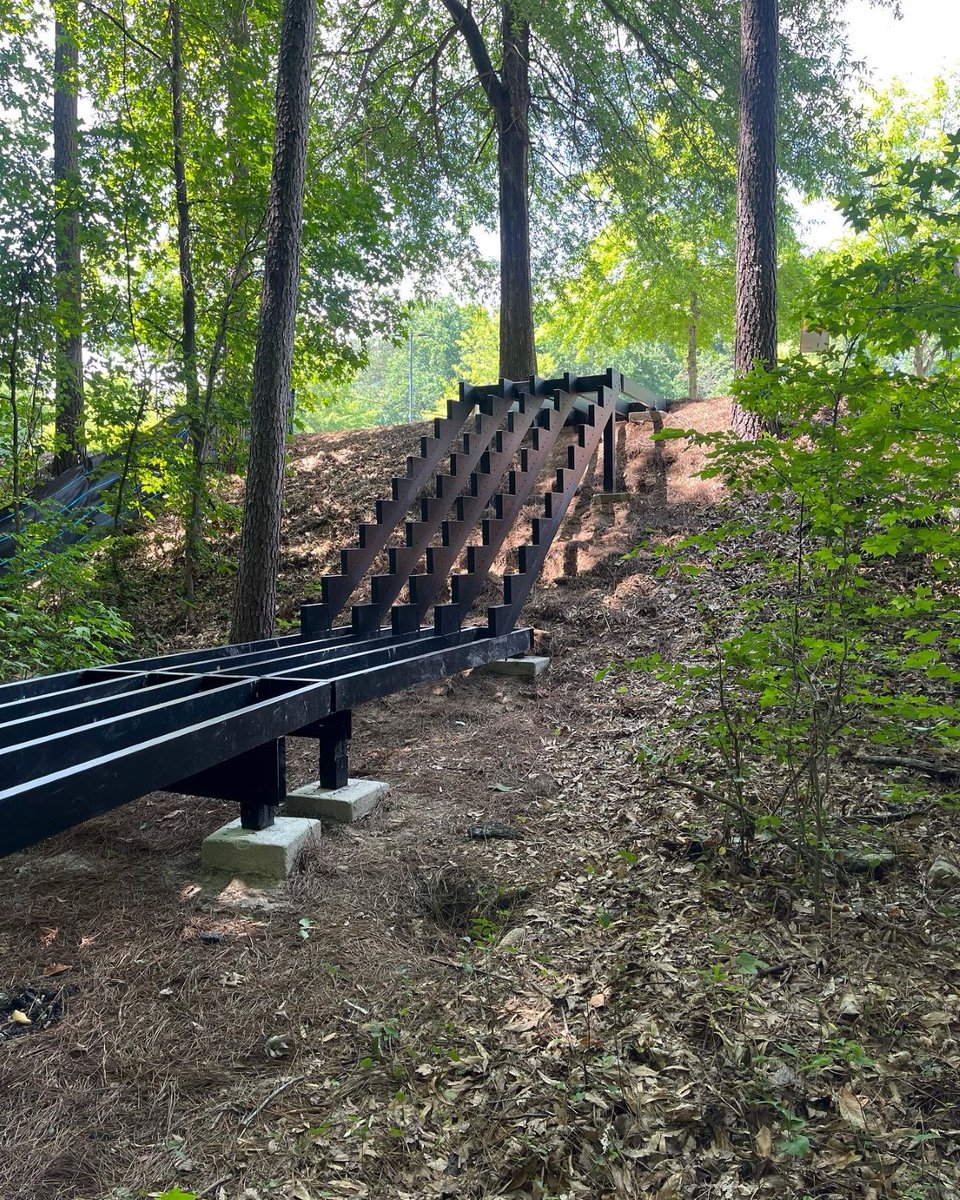 The awesome team Brothers Outdoor Construction took to the forest and have been assembling a steel deck pathway unlike anything we've seen. To say we're "floored" would be an understatement.

We love to see deck craftsman embrace the next evolution in deck building.