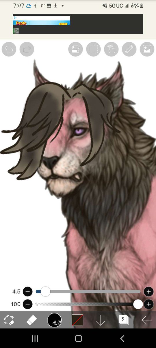 ninjakitty6252's tweet photo. @tobyfox Do I have permission to make this lion a custom decor that would give her the same bangs as Mettaton EX? (I named the lion after him) https://t.co/9KiK69mr2L