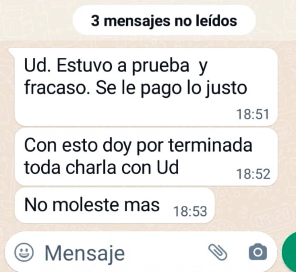 MarianaR31's tweet photo. Juez tucumano toma una trabajadora doméstica sin retiro (lo que antes se llamaba “cama adentro”) y acuerda pago mensual de $ 45.000 en negro, cuando lo que establece la ley es $ 67.324.

Llega fin de mes y le paga $ 21.000. 

UN JUEZ https://t.co/kK4GJJNINr