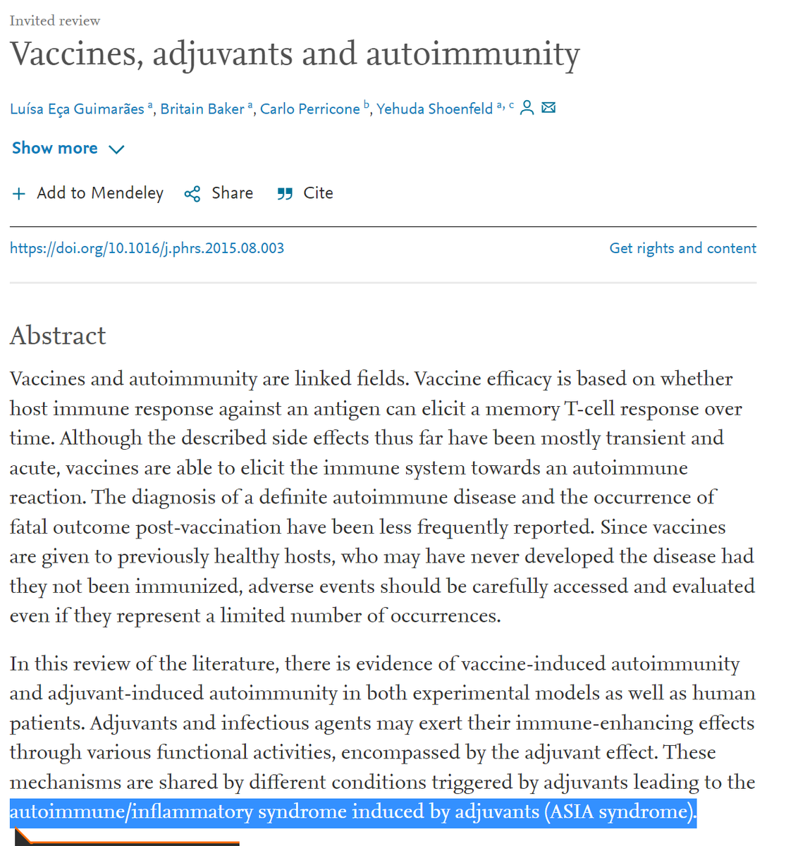 Perpetualmaniac's tweet photo. Did you know that the vaccine adjuvants are commonly used by medical researchers to induce auto-immunity in mice for disease models? It's the same adjuvant injected into babies and you.

And Big Pharma has 100% liability protection from it since 1986. https://t.co/bLjBIRSPik
